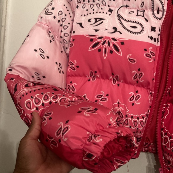Multi color cropped puffer jacket - Picture 12 of 12